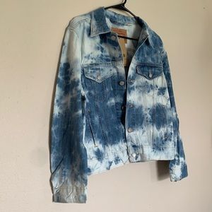 Oversized Tie Dye Jean Jacket